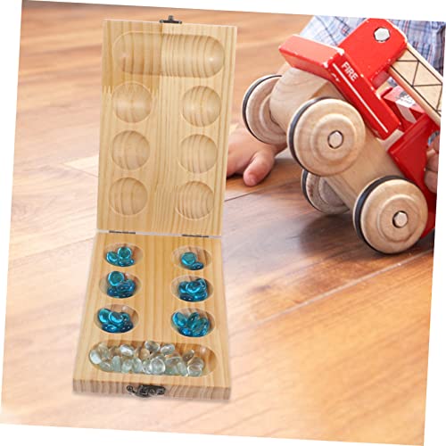 CLISPEED Klappbares Mancala Holzspiel mit Edelstein Münzen Robustes Brettspiel für Erwachsene und Faltbares Strategiespiel mit Sicherem Verschluss Langlebiges Denkspiel für CLISPEED Klappbares Mancala Holzspiel mit Edelstein Münzen Robustes Brettspiel für Erwachsene und Faltbares Strategiespiel mit Sicherem Verschluss Langlebiges Denkspiel für von CLISPEED