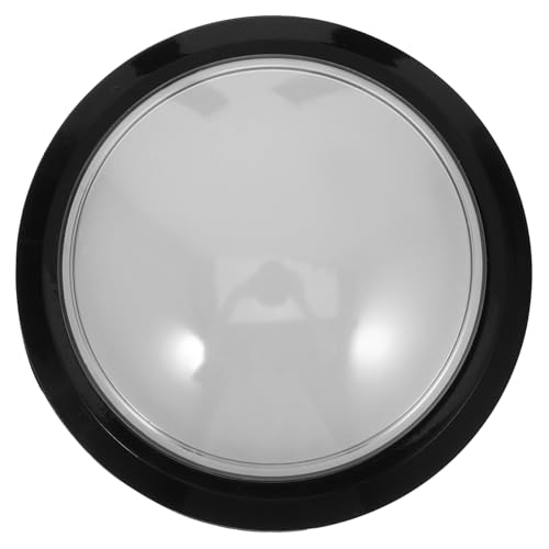CLISPEED Knopf Ersatz Sprechender Knopf Spiel Drücken Knopf Summer Quiz-Buzzer Großer Summer Taste Für Sprechende Summer Berühren Knopf Für Klicker Buzz-Taste Knopfstütze Quizze Metall Weiß von CLISPEED