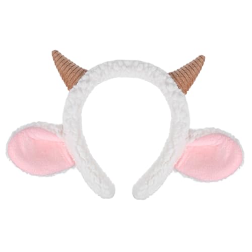 CLISPEED Kostüm Stirnband mit Schafohren Horn für Niedliches Tierkopfzubehör für Halloween Karneval Themenpartys Atmungsaktives Bequemes Material für Rollenspiele CLISPEED Kostüm Stirnband mit Schafohren Horn für Niedliches Tierkopfzubehör für Halloween Karneval Themenpartys Atmungsaktives Bequemes Material für Rollenspiele von CLISPEED