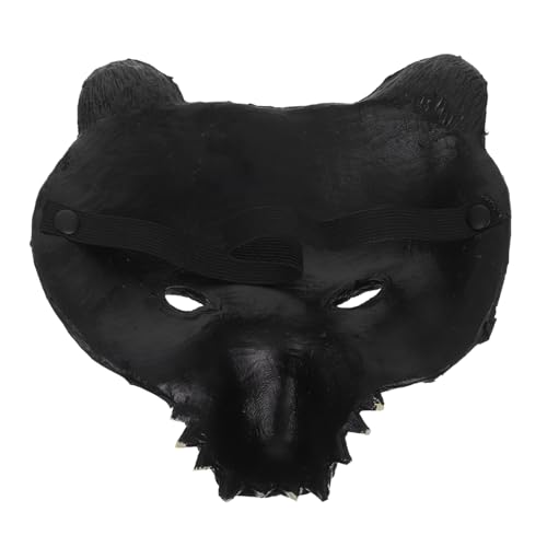 CLISPEED Tiermaske Bärenmaske Pu Für Halloween Und Cosplay Leichte Und Bequeme -halbmaske Für Erwachsene Für Kostümpartys Und Bühnenauftritte von CLISPEED