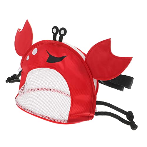 CLISPEED Krabbenförmige Strandtasche Mesh Netzbeutel Leicht PVC Muschelsammelbeutel Verstellbare Schultergurte Rot Für Sandspielzeug CLISPEED Krabbenförmige Strandtasche Mesh Netzbeutel Leicht PVC Muschelsammelbeutel Verstellbare Schultergurte Rot Für Sandspielzeug von CLISPEED