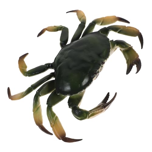 CLISPEED Krabbenmodell simulierte Meerestiere gefälschte Krabbe Meerestierfiguren Simulation Einer Krabbenverzierung gefälschtes Tiermodell Plastik Olive Green CLISPEED Krabbenmodell simulierte Meerestiere gefälschte Krabbe Meerestierfiguren Simulation Einer Krabbenverzierung gefälschtes Tiermodell Plastik Olive Green von CLISPEED