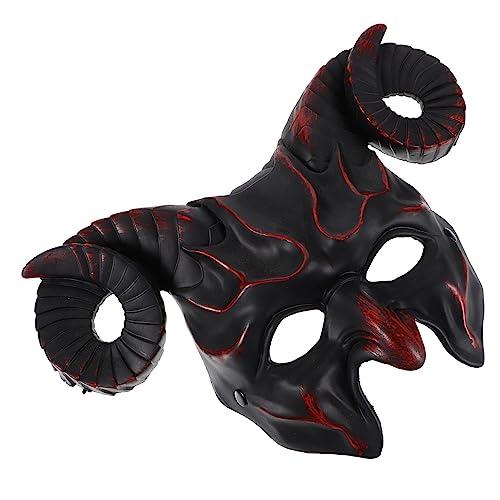 CLISPEED Kreative Ochsenhornmaske für Halloween Realistische Kostümaske mit Elastischem Band für Maskerade Partys Cosplay und Verschiedene Anlässe Dunkles CLISPEED Kreative Ochsenhornmaske für Halloween Realistische Kostümaske mit Elastischem Band für Maskerade Partys Cosplay und Verschiedene Anlässe Dunkles von CLISPEED
