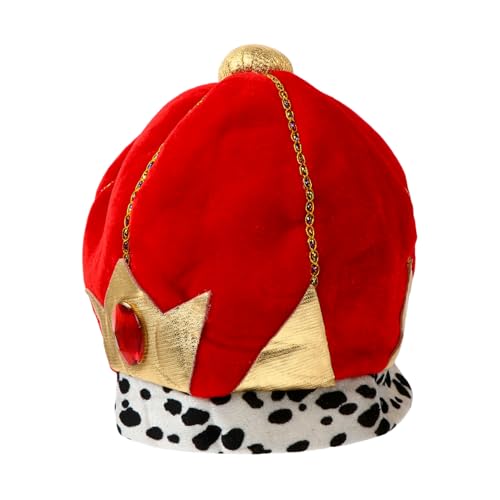 CLISPEED Kronenhut Rotes Stoffkostüm mit Edelsteinen Königskrone Party Zubehör für Geburtstagsfeier und Rollenspiel Verstellbare Festliches Accessoire CLISPEED Kronenhut Rotes Stoffkostüm mit Edelsteinen Königskrone Party Zubehör für Geburtstagsfeier und Rollenspiel Verstellbare Festliches Accessoire von CLISPEED
