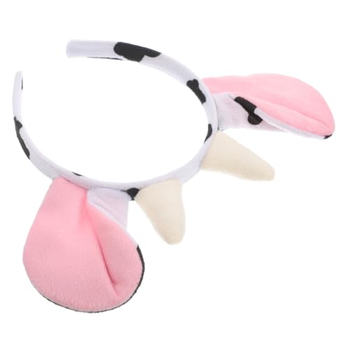 CLISPEED Kuhohren Stirnband mit Hörnern Realistisches Tierkostüm Accessoire für Damen Makeup Gesichtswäsche Tierpartys Cosplay Halloween CLISPEED Kuhohren Stirnband mit Hörnern Realistisches Tierkostüm Accessoire für Damen Makeup Gesichtswäsche Tierpartys Cosplay Halloween von CLISPEED