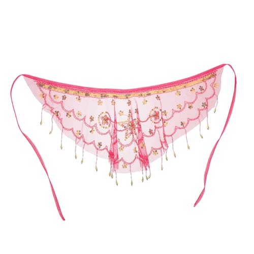 CLISPEED Leichter Atmungsaktiver Mesh-bauchtanz-gesichtsschleier mit Funkelnden Pailletten Ägyptischer Tribal-maske und Mystischen Quasten für Frauen Halloween Cosplay und Tanzaufführungen von CLISPEED