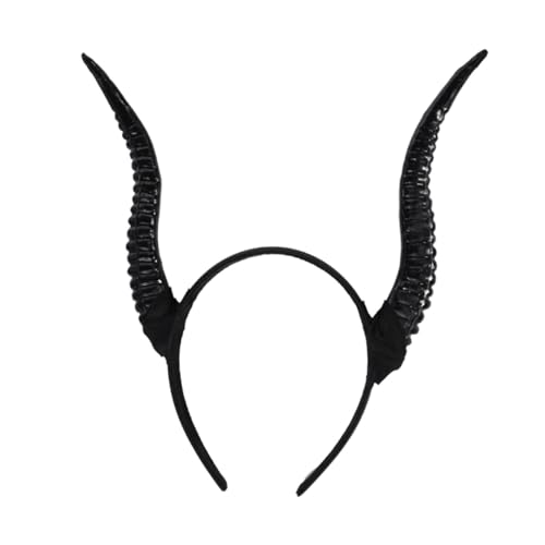 CLISPEED Leichtes Hörner Haarreif Kostüm Zubehör Halloween Cosplay Stirnband für Damen Einheitsgröße Goth Party Dekoration und Fotorequisiten CLISPEED Leichtes Hörner Haarreif Kostüm Zubehör Halloween Cosplay Stirnband für Damen Einheitsgröße Goth Party Dekoration und Fotorequisiten von CLISPEED