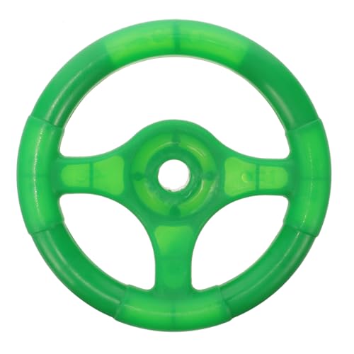 CLISPEED Lenkrad aus Robustem Kunststoff Ergonomisch Geformt für Komfortablen Griff Leuchtend Grün Vielseitig als Bumper Car Zubehör für Schaukel oder Spielplatz Geeignet Langlebiges von CLISPEED