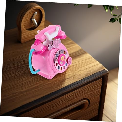 CLISPEED Lernspielzeug Musik Telefon mit Geschichten Sicheres Pädagogisches Rollenspiel Fördert Sprache Kreativität und Fantasie Geeignet für Junge Mädchen Kleinkinder Party und von CLISPEED