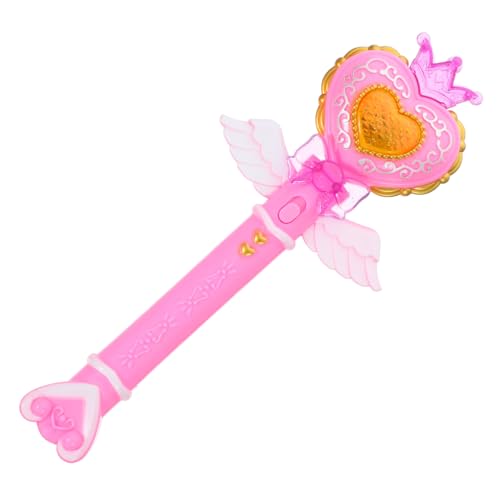 CLISPEED Leuchtender Mini Herz Zauberstab mit Musikfunktion Leichtes Sicheres Fairytale als Partyzubehör und Kostüm Accessoire für Mädchen und Rollenspiele CLISPEED Leuchtender Mini Herz Zauberstab mit Musikfunktion Leichtes Sicheres Fairytale als Partyzubehör und Kostüm Accessoire für Mädchen und Rollenspiele von CLISPEED