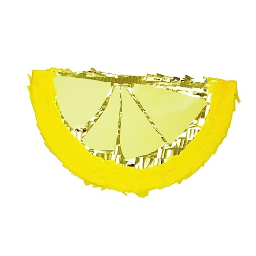 CLISPEED Limonenförmige Pinata Füllbare Dekoration für Geburtstagsfeiern Festlichkeiten und Feiertage Süßigkeiten und Kleine Spielzeuge Befüllen von CLISPEED