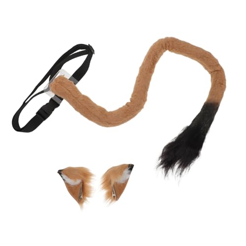 CLISPEED Löwen-kostüm Verstellbarem und Flauschigen Tierohren Haarclip Weiches Plüschmaterial für Halloween Karneval Tier-cosplay für Erwachsene von CLISPEED