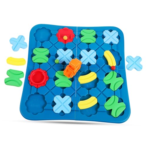 CLISPEED Logisches Straßenbau Spielset für Teiliges Maze Brettspiel aus Kunststoff Fördert Kritisches Kreativität Eltern Junge Mädchen Interaktion Sicheres Lernspielzeug von CLISPEED