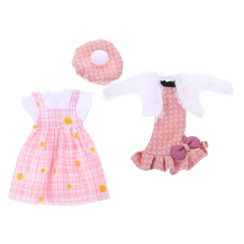 CLISPEED Mädchen Puppenkleidung Teilig Kompakter Puppenrock mit Plüschjacke Kleidung für Geburtstag Kindertag von CLISPEED