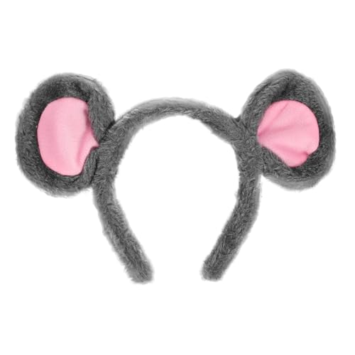 CLISPEED Mäuseohren Haarreif Plüsch Tierohren Haarband Komfortabel und Rutschfest für Halloween Karneval Party Performance Zubehör Damen CLISPEED Mäuseohren Haarreif Plüsch Tierohren Haarband Komfortabel und Rutschfest für Halloween Karneval Party Performance Zubehör Damen von CLISPEED