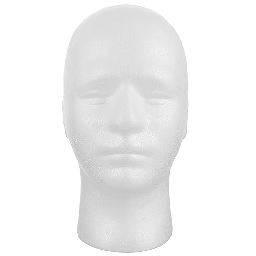 CLISPEED Mannequin-Männerkopfmodell Männlicher Schaumkopf-Perücken-Displaykopfmodell Mannequin-Displaykopfmodell Zur Präsentation Für Masken Hüte Perücken von CLISPEED
