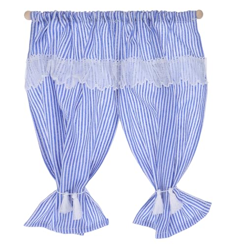 CLISPEED Maßstab Gestreifte Drapes für Kleine Fenster Dekoration für Puppenhaus und Tischdeko Robuste und Langlebige Fensterverkleidungen CLISPEED Maßstab Gestreifte Drapes für Kleine Fenster Dekoration für Puppenhaus und Tischdeko Robuste und Langlebige Fensterverkleidungen von CLISPEED