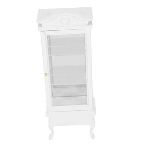 CLISPEED Maßstab Holz Miniatur Schrank mit Elegantem Bogen für Puppenhaus Dekoration und Kreatives Spiel von CLISPEED