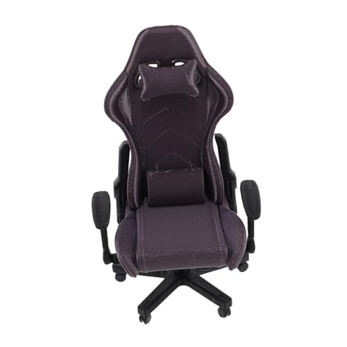 CLISPEED Maßstab Miniaturmöbel für Puppenhaus Deko Realistischer Computer Stuhl für Kinderzimmer Sammler Gaming Zubehör von CLISPEED