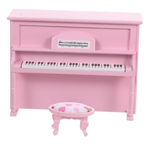 CLISPEED Maßstab Realistisches Musik Instrument Möbel Zubehör für Puppenhaus Dekoration Rosa von CLISPEED