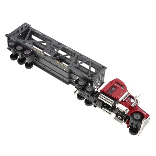 CLISPEED Vintage LKW Modell Miniatur 1:65 Metall LKW Figurine für Schreibtisch Dekoration Container Spielzeug Retro Ornament für Sammler von CLISPEED