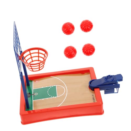 CLISPEED Mini Basketballspielzeug Tisch Basketballkorb Kompaktes Finger Basketballspiel für Erwachsene Familienbindung Belohnungssystem Tragbares Geschicklichkeitsspiel für Büro Schule von CLISPEED