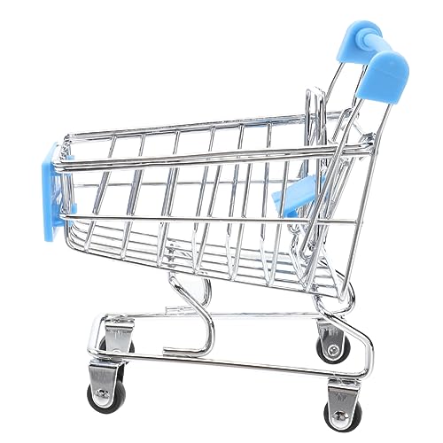 CLISPEED Mini Einkaufswagen aus Metall Robuster Handwagen Himmelblau für Puppen Deko und Kreative Spielideen Langlebiges Design für Sammler CLISPEED Mini Einkaufswagen aus Metall Robuster Handwagen Himmelblau für Puppen Deko und Kreative Spielideen Langlebiges Design für Sammler von CLISPEED