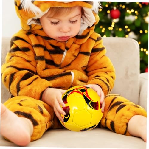 CLISPEED Mini Fußballspielzeug aus Robustem PVC Vielseitiger Leichter Soccer Ball Buntes Interessantes für Jungen und Mädchen für Drinnen und Draußen Fördert Eltern Junge Zufällige Farbe von CLISPEED