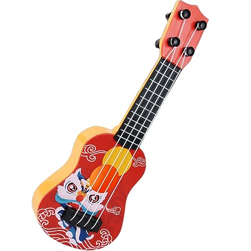 CLISPEED Mini Gitarre Modell Kinderfreundliche Spielbare Mini Ukelele Deko mit Realistischem Design Rot Lustiges Musikinstrument Tolles für Musikliebhaber CLISPEED Mini Gitarre Modell Kinderfreundliche Spielbare Mini Ukelele Deko mit Realistischem Design Rot Lustiges Musikinstrument Tolles für Musikliebhaber von CLISPEED