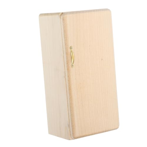 CLISPEED Mini Holz Eisfach Kühlschrank Puppenhaus Möbel Modell Unbemalt mit Griff Realistische Mini Küche Deko DIY Puppenhaus Zubehör CLISPEED Mini Holz Eisfach Kühlschrank Puppenhaus Möbel Modell Unbemalt mit Griff Realistische Mini Küche Deko DIY Puppenhaus Zubehör von CLISPEED