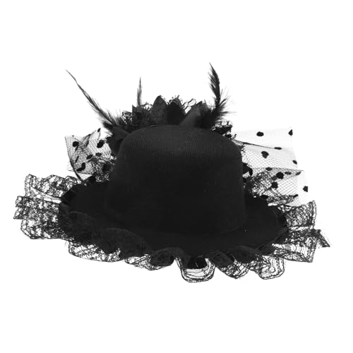 CLISPEED Mini Hut Haarclip Damen Fascinator Tea Party Hut Haarschmuck für Geburtstag Tanz und Familienfeier Leichter mit Sicherem Haarspangen Design und Vielseitig für Mädchen Geeignet von CLISPEED