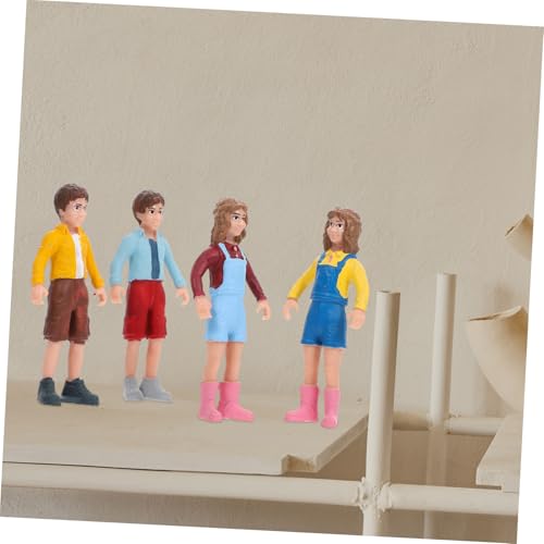 CLISPEED Mini Menschen Figuren aus Stabilem PVC Realistische Jungen und Mädchen Modelle für Sandtisch Miniaturszenen und Landschaftsdeko Detailreiche Spielfiguren für Hobby und Sammlung von CLISPEED