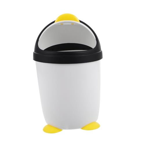 CLISPEED Mini Pinguin Mülleimer mit Deckel Kleiner Abfallkorb für Kinderzimmer Eleganter Desktop Abfallbehälter für Schlafzimmer und Badezimmer Fördert CLISPEED Mini Pinguin Mülleimer mit Deckel Kleiner Abfallkorb für Kinderzimmer Eleganter Desktop Abfallbehälter für Schlafzimmer und Badezimmer Fördert von CLISPEED