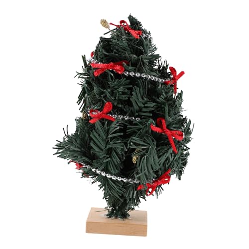 CLISPEED Mini Weihnachtsbaum mit Holzsockel Stabiler Stehender Künstlicher Weihnachtsbaum Kleine Deko für Puppenhaus Tischdekoration Weihnachten Party Festtagsdeko CLISPEED Mini Weihnachtsbaum mit Holzsockel Stabiler Stehender Künstlicher Weihnachtsbaum Kleine Deko für Puppenhaus Tischdekoration Weihnachten Party Festtagsdeko von CLISPEED