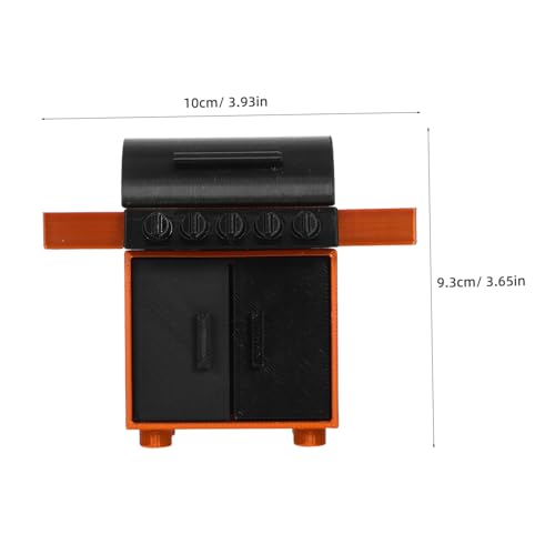 CLISPEED Miniatur BBQ Grill Detailgetreuer Grillständer für Puppenhaus Outdoor Camping Dekoration Realistische Puppenhausküche Vielseitiges Modell Zubehör von CLISPEED