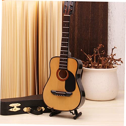 CLISPEED Miniatur Gitarrenmodell Detailgetreues Mini Gitarren aus Langlebigem Material Verblasst Nicht Klassisches Design für Zuhause als Geburtstagsgeschenk und Foto Requisite CLISPEED Miniatur Gitarrenmodell Detailgetreues Mini Gitarren aus Langlebigem Material Verblasst Nicht Klassisches Design für Zuhause als Geburtstagsgeschenk und Foto Requisite von CLISPEED
