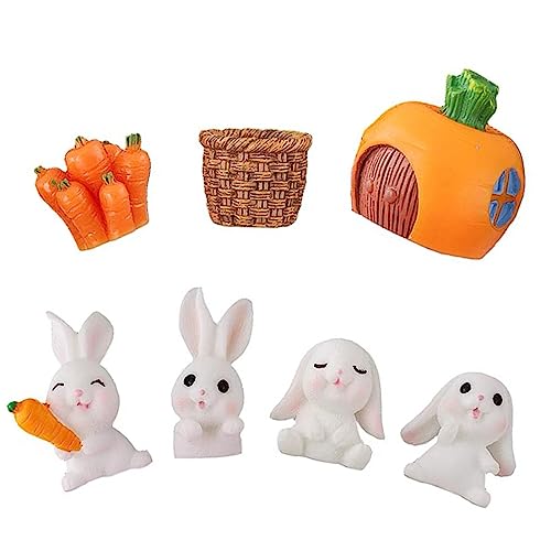 CLISPEED Miniatur Hase Figuren Set Teiliges Set aus Kunststoff für Kuchen Dekoration Party und Auto Innendekoration Niedliche und Detaillierte Tierfigur für Garten und Desktop Deko CLISPEED Miniatur Hase Figuren Set Teiliges Set aus Kunststoff für Kuchen Dekoration Party und Auto Innendekoration Niedliche und Detaillierte Tierfigur für Garten und Desktop Deko von CLISPEED