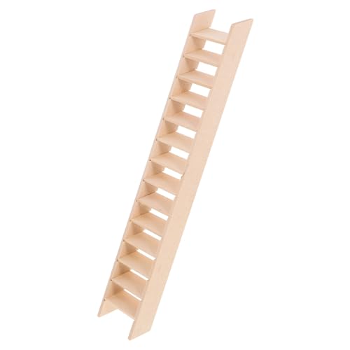CLISPEED Miniatur Holzleiter für Puppenhaus Dekoratives Möbelstück für Miniaturen Detaillierte Nachbildung für Kreative DIY Projekte Hochwertige und Robuste Bauweise für Gestaltung von von CLISPEED