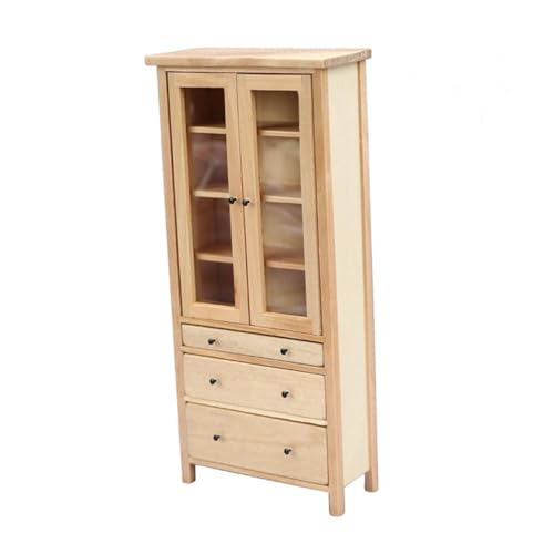 CLISPEED Miniatur Holzschrank Puppenhaus Möbel Modell Naturbelassen Robustes Mini Möbelstück für Puppenhäuser Dekoratives Accessoire für DIY und Sammler Sicheres Holzmaterial Vielseitig CLISPEED Miniatur Holzschrank Puppenhaus Möbel Modell Naturbelassen Robustes Mini Möbelstück für Puppenhäuser Dekoratives Accessoire für DIY und Sammler Sicheres Holzmaterial Vielseitig von CLISPEED
