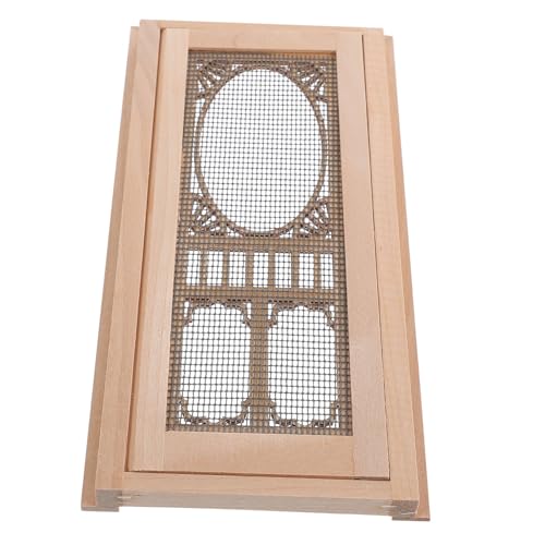 CLISPEED Miniatur Holztür für DIY Puppenhaus Realistische Bewegliche Kleine Holztür Langlebiges Holzmaterial Einfaches Design Dekoratives Möbelmodell für Miniaturhäuser und Kinderzimmer von CLISPEED