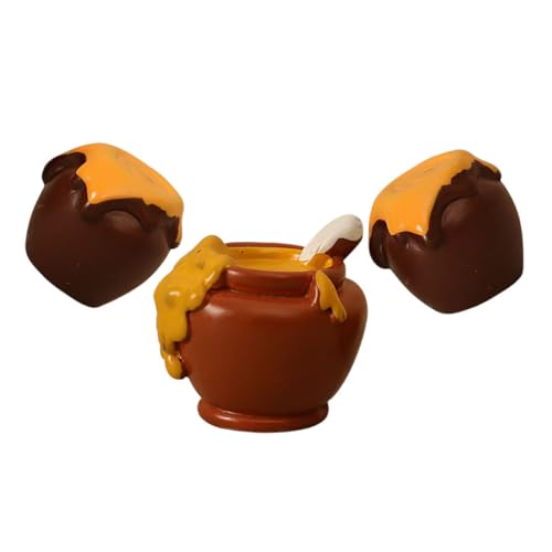CLISPEED Miniatur Honigtopf Teilig Resin Realistisch Detailliert Puppenhaus Dekoration DIY Mikro Landschaft Zubehör für Puppenhaus Mini Dollhouse Accessoires von CLISPEED