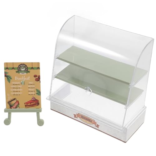 CLISPEED Miniatur-Kuchenschrank Mini -Puppenhaus Tür Nachtisch Möbel für Puppenstuben Miniatur-Puppenhauszubehör Szene Mini-Kuchenvitrine Miniaturschrank Puppenhaus Bäckereischrank Abs Grün CLISPEED Miniatur-Kuchenschrank Mini -Puppenhaus Tür Nachtisch Möbel für Puppenstuben Miniatur-Puppenhauszubehör Szene Mini-Kuchenvitrine Miniaturschrank Puppenhaus Bäckereischrank Abs Grün von CLISPEED