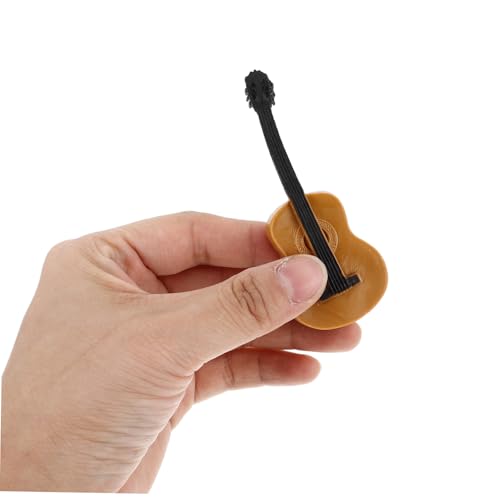 CLISPEED Miniatur Musikinstrumente Set Realistische Trompete Saxophon Violine Gitarre Sammler Dekoration Puppenhaus Zubehör Feine Detailgestaltung Niedliche Hausdeko von CLISPEED