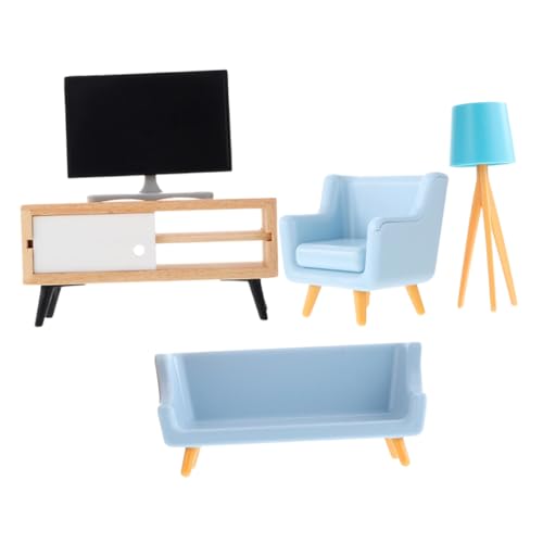 CLISPEED Miniatur Puppenhaus Möbel Moderne Miniatur Möbel mit Tv Tv Schrank Blauem Lampenlicht Hellblauem Sofa Langlebige Puppenhaus Dekoration Detailreiche Puppenmöbel Ornamente CLISPEED Miniatur Puppenhaus Möbel Moderne Miniatur Möbel mit Tv Tv Schrank Blauem Lampenlicht Hellblauem Sofa Langlebige Puppenhaus Dekoration Detailreiche Puppenmöbel Ornamente von CLISPEED