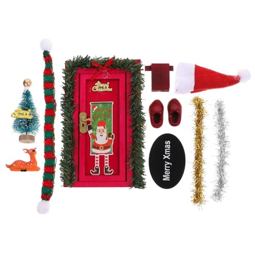 CLISPEED Miniatur Puppenhaus Tür Weihnachtsdeko Realistisches DIY Zubehör für Puppenhaus Szenen Kreatives Festival Ornament Langlebige Sichere Materialien Vielseitige Kombination für Bjd CLISPEED Miniatur Puppenhaus Tür Weihnachtsdeko Realistisches DIY Zubehör für Puppenhaus Szenen Kreatives Festival Ornament Langlebige Sichere Materialien Vielseitige Kombination für Bjd von CLISPEED