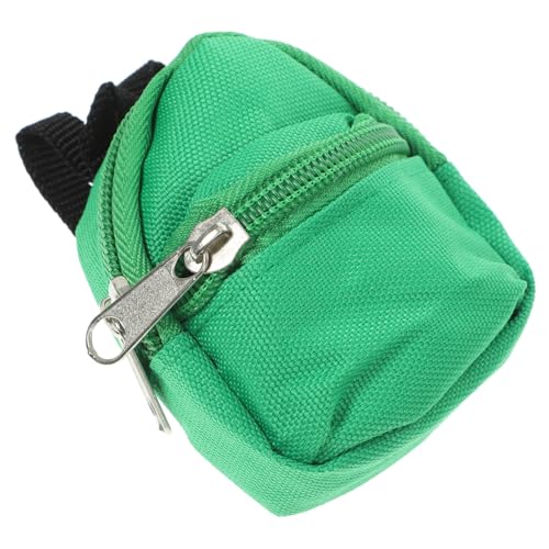 CLISPEED Miniatur Puppenrucksack Mini Haus Dekorative Miniatur Schultasche Grün Haus Zubehör Für Puppenhaus Schlafzimmer Wohnzimmer DIY Projekte von CLISPEED