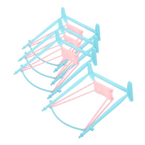 CLISPEED Miniatur Puppenschaukel aus Realistisches Spielplatz Accessoire Langlebig und Passend für Puppenhäuser und Miniatur Spielsets Teiliges Buntes von CLISPEED