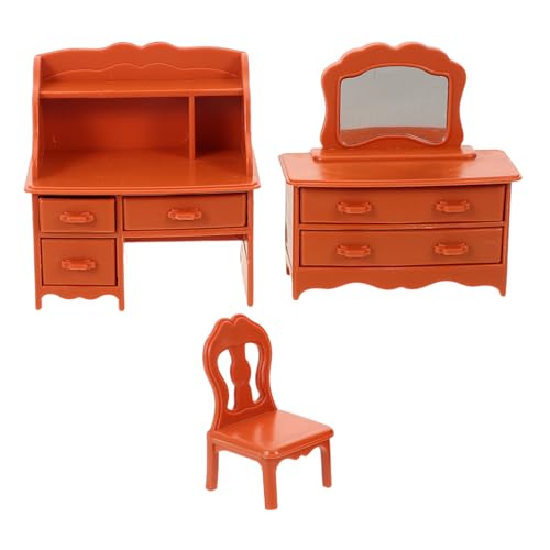 CLISPEED Miniatur Schminktisch mit Spiegel und Hocker Resin Puppenhaus Möbel Modell Realistische Schminkkommode Pädagogisches Kreativität und Räumlicher Vorstellungskraft CLISPEED Miniatur Schminktisch mit Spiegel und Hocker Resin Puppenhaus Möbel Modell Realistische Schminkkommode Pädagogisches Kreativität und Räumlicher Vorstellungskraft von CLISPEED