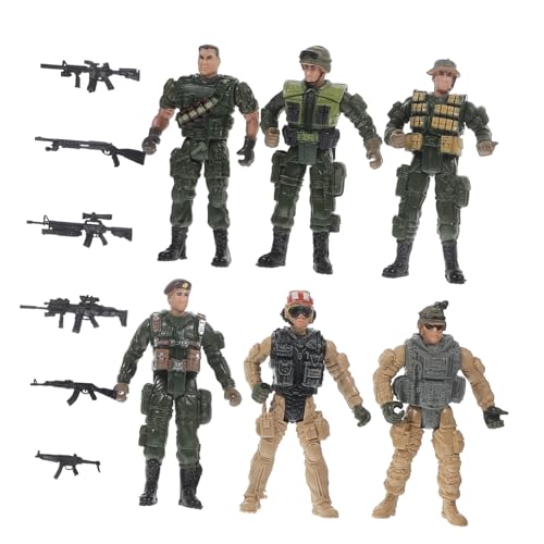 CLISPEED Miniatur Soldaten Figuren aus Kunststoff Realistische Militärmodelle für Sandtisch und Dekoration mit Verschiedenen Posen für Sammlung Spiel und Lernzwecke von CLISPEED