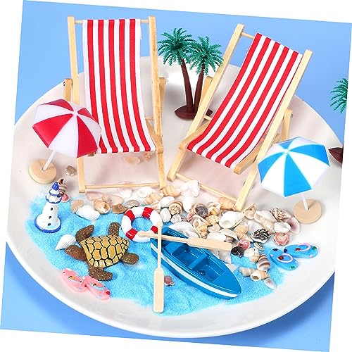 CLISPEED Miniatur Stranddeko Faltbarer Mini Liegestuhl und Schirm Kunststoff Realistische Mikro Strandlandschaft Dekorativ für DIY Zen Garten Kreatives Strandspielzeug Zufällige Farbe CLISPEED Miniatur Stranddeko Faltbarer Mini Liegestuhl und Schirm Kunststoff Realistische Mikro Strandlandschaft Dekorativ für DIY Zen Garten Kreatives Strandspielzeug Zufällige Farbe von CLISPEED